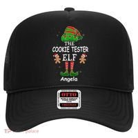 Personalized Cookie Tester Elf Family Matching Charismas Custom Name Hat thumb 0
