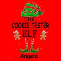 Personalized Cookie Tester Elf Family Matching Charismas Custom Name Santa Hat thumb 1