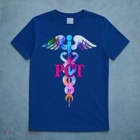 Patient Care Technician Pct Caduceus Watercolor Art Graphic Funny Gift T-Shirt thumb 5