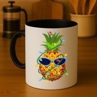 Pineapple Christmas Tree Lights Xmas Boys Sunglasses Coffee Mug thumb 4