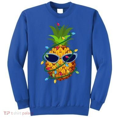 Pineapple Christmas Tree Lights Xmas Boys Sunglasses Sweatshirt