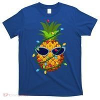 Pineapple Christmas Tree Lights Xmas Boys Sunglasses T-Shirt thumb 0