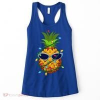 Pineapple Christmas Tree Lights Xmas Boys Sunglasses Women's Tank Top thumb 0