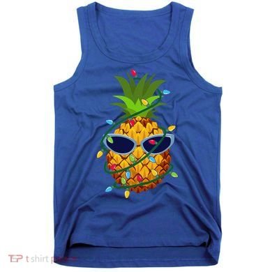 Pineapple Christmas Tree Lights Xmas Boys Sunglasses Tank Top