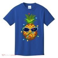 Pineapple Christmas Tree Lights Xmas Boys Sunglasses Kids T-Shirt thumb 0