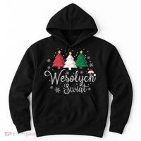 Poland Christmas Tree Polish Merry Xmas Wesolych Swiat Hoodie thumb 0