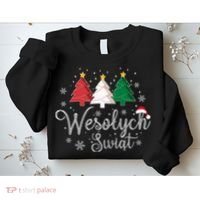 Poland Christmas Tree Polish Merry Xmas Wesolych Swiat Sweatshirt thumb 2