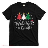 Poland Christmas Tree Polish Merry Xmas Wesolych Swiat T-Shirt thumb 0