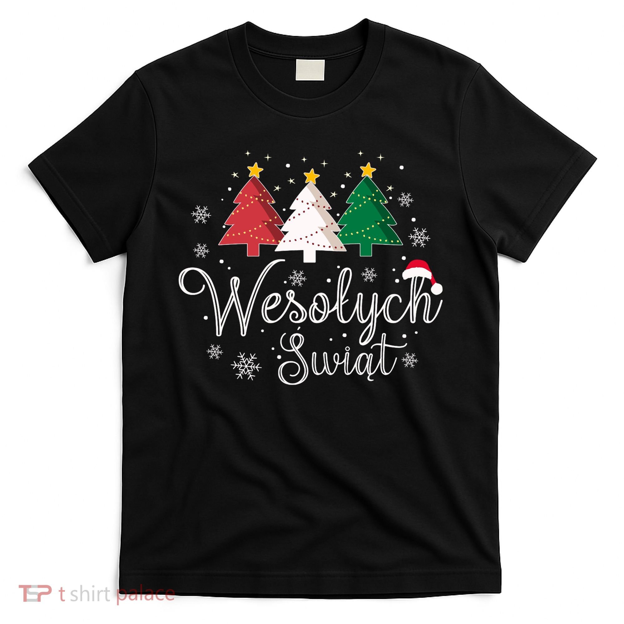 Poland Christmas Tree Polish Merry Xmas Wesolych Swiat T-Shirt