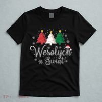 Poland Christmas Tree Polish Merry Xmas Wesolych Swiat T-Shirt thumb 5