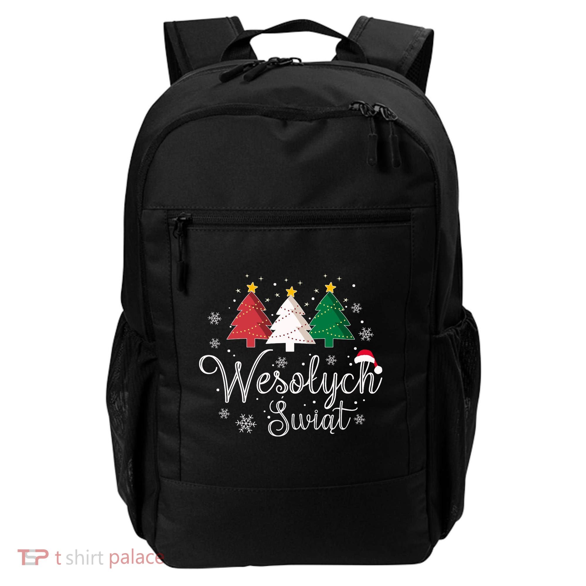 Poland Christmas Tree Polish Merry Xmas Wesolych Swiat Backpack
