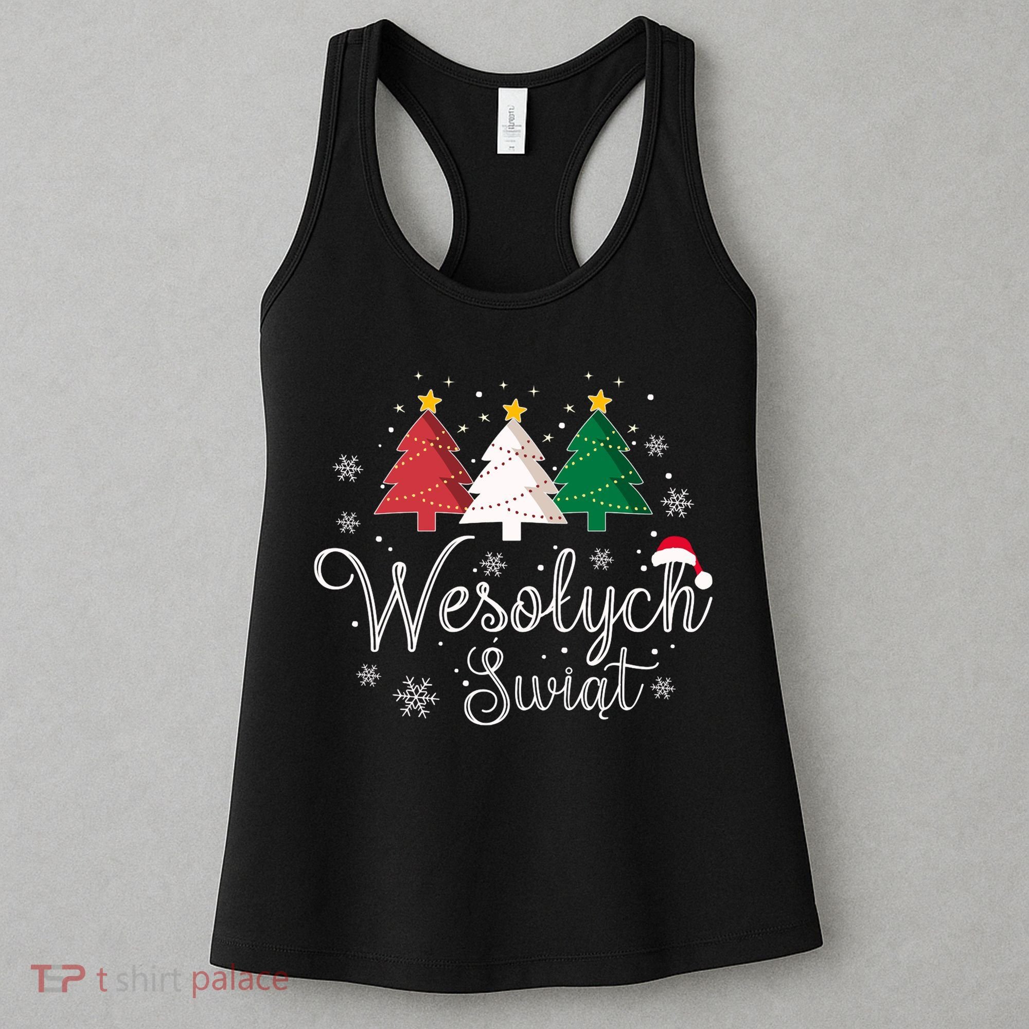 Poland Christmas Tree Polish Merry Xmas Wesolych Swiat Women's Tank Top