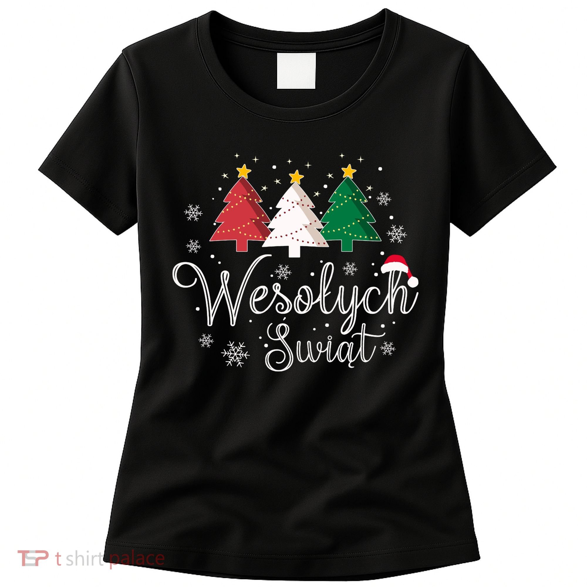 Poland Christmas Tree Polish Merry Xmas Wesolych Swiat Women's T-Shirt