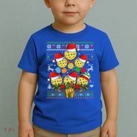 Pickleball Christmas Tree Ugly Sweater Santa Paddle Ball Gift Toddler T-Shirt thumb 2
