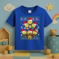 Pickleball Christmas Tree Ugly Sweater Santa Paddle Ball Gift Toddler T-Shirt thumb 3
