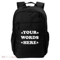 Personalized Custom Text Cute Retro Groovy Font Backpack thumb 0