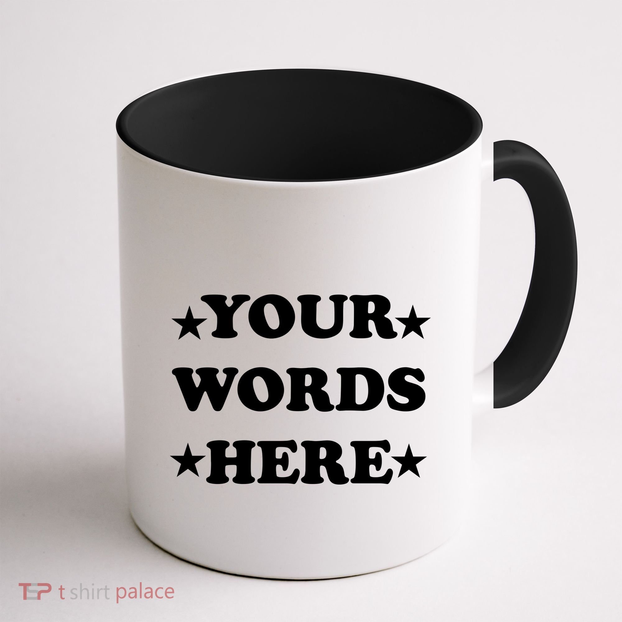 Personalized Custom Text Cute Retro Groovy Font Coffee Mug