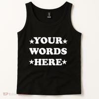 Personalized Custom Text Cute Retro Groovy Font Tank Top thumb 2