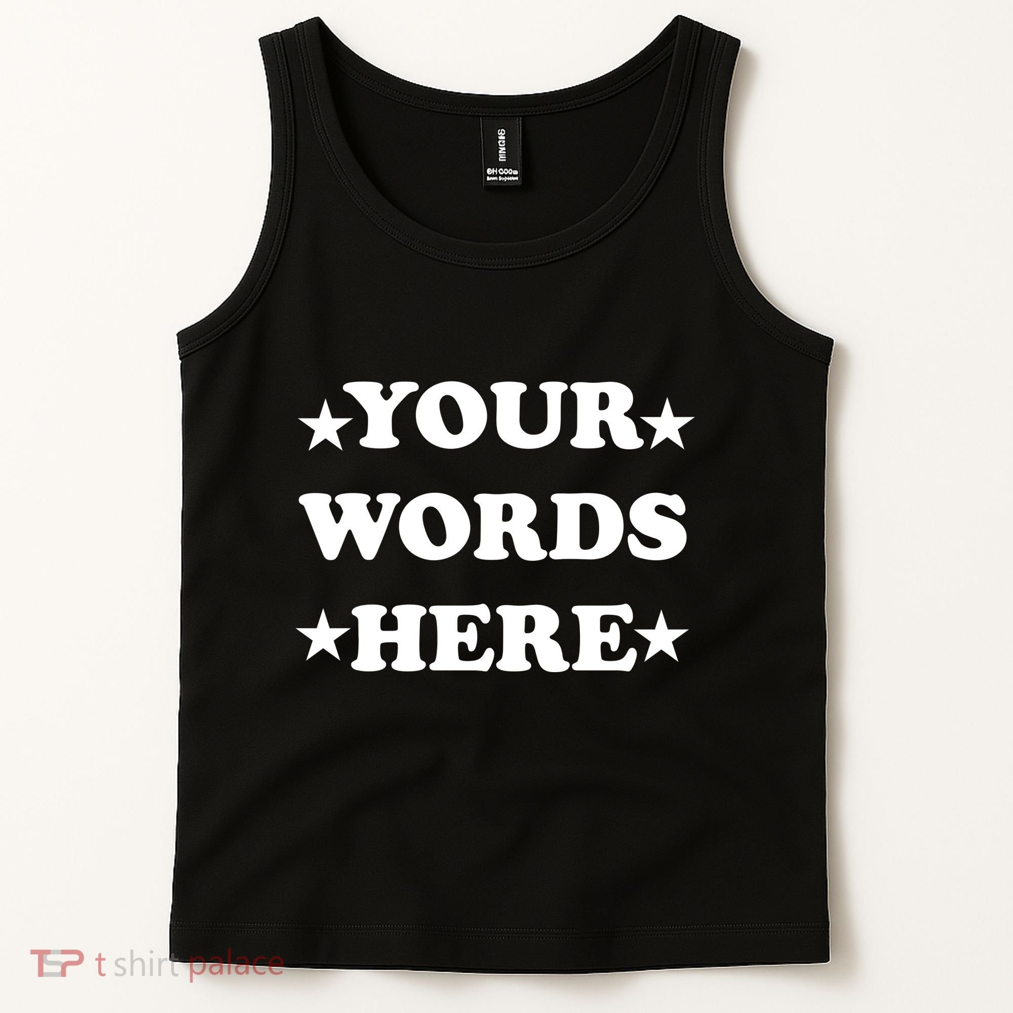 Personalized Custom Text Cute Retro Groovy Font Tank Top