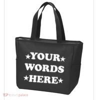 Personalized Custom Text Cute Retro Groovy Font Tote Bag thumb 3