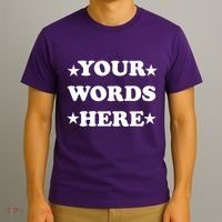Personalized Custom Text Cute Retro Groovy Font T-Shirt thumb 3
