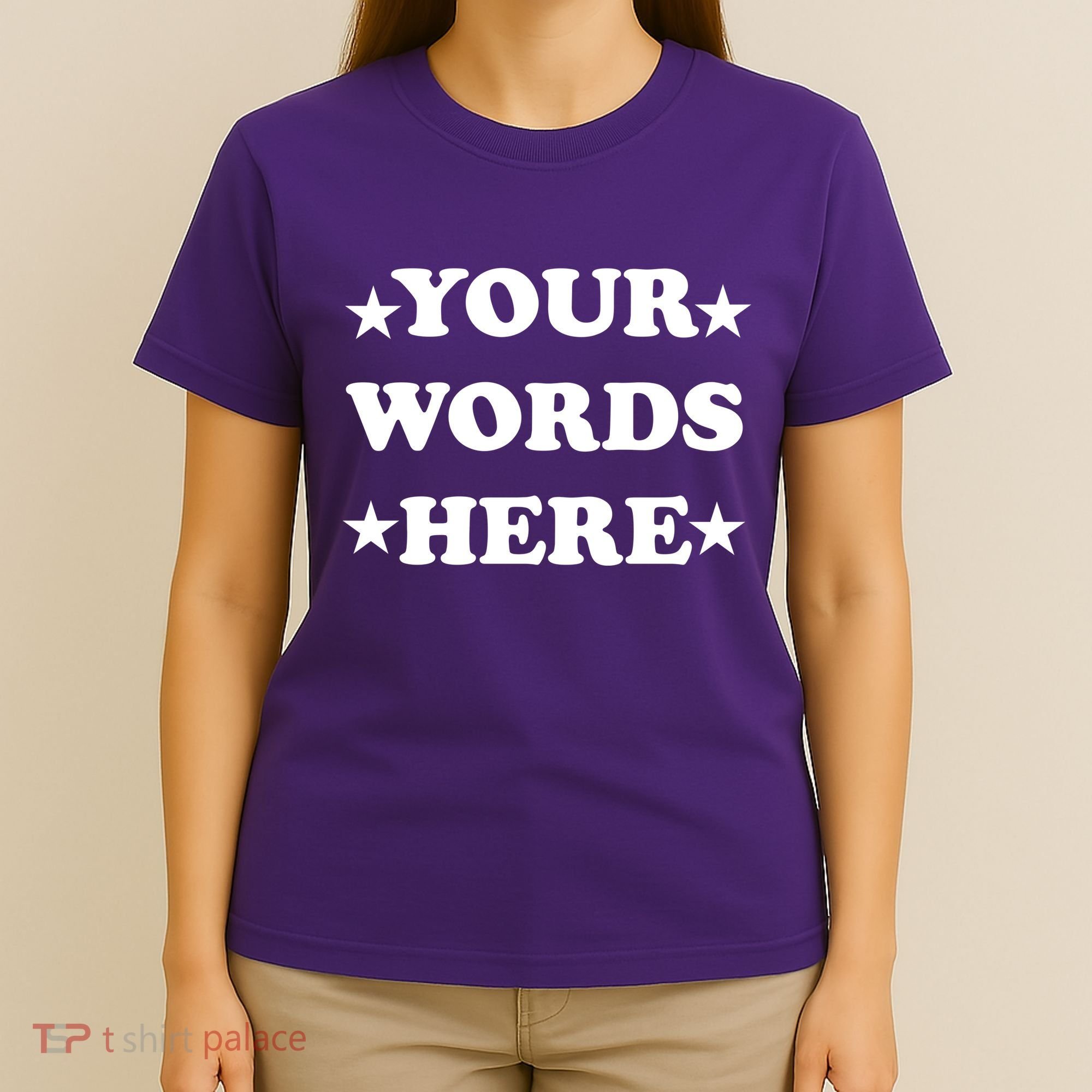 Personalized Custom Text Cute Retro Groovy Font T-Shirt