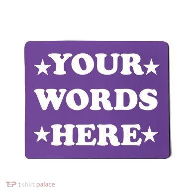 Personalized Custom Text Cute Retro Groovy Font Mousepad