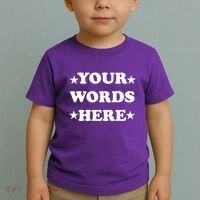 Personalized Custom Text Cute Retro Groovy Font Toddler T-Shirt thumb 2