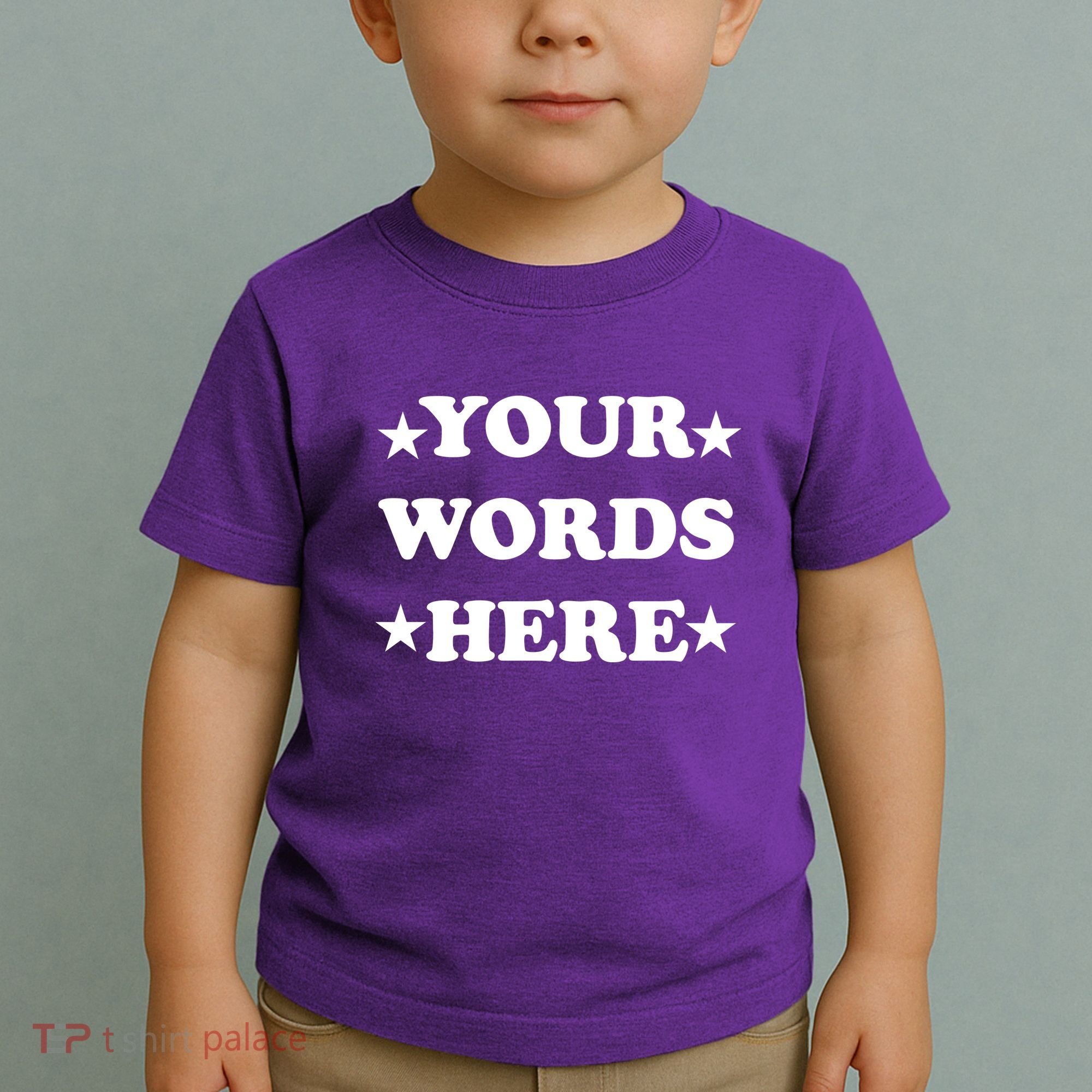 Personalized Custom Text Cute Retro Groovy Font Toddler T-Shirt
