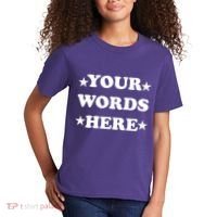Personalized Custom Text Cute Retro Groovy Font Kids T-Shirt thumb 2