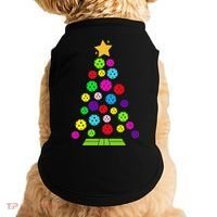 Pickleball Christmas Tree Doggie Tank thumb 0