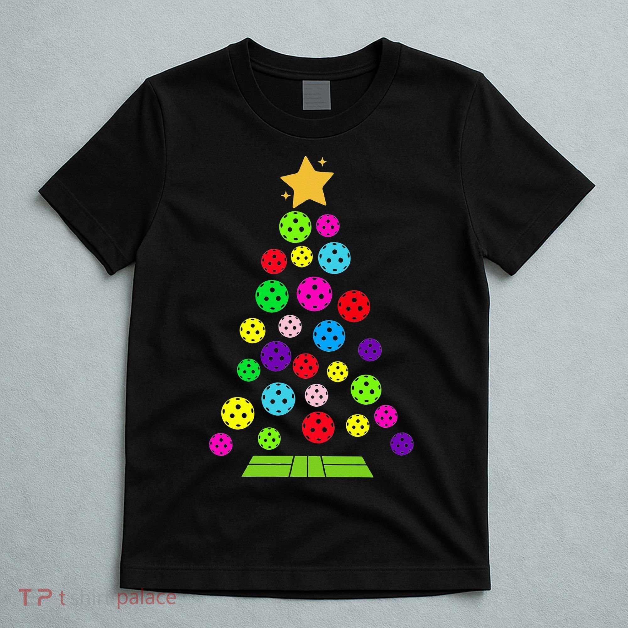 Pickleball Christmas Tree T-Shirt