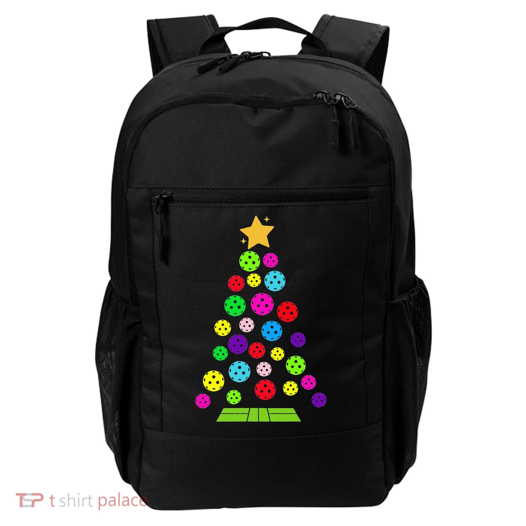 Pickleball Christmas Tree Backpack