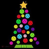 Pickleball Christmas Tree Backpack thumb 2