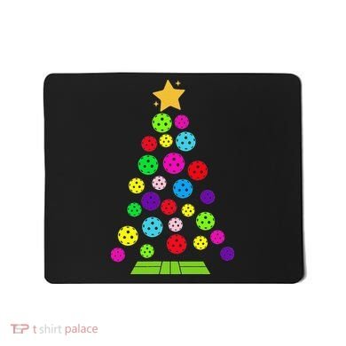 Pickleball Christmas Tree Mousepad
