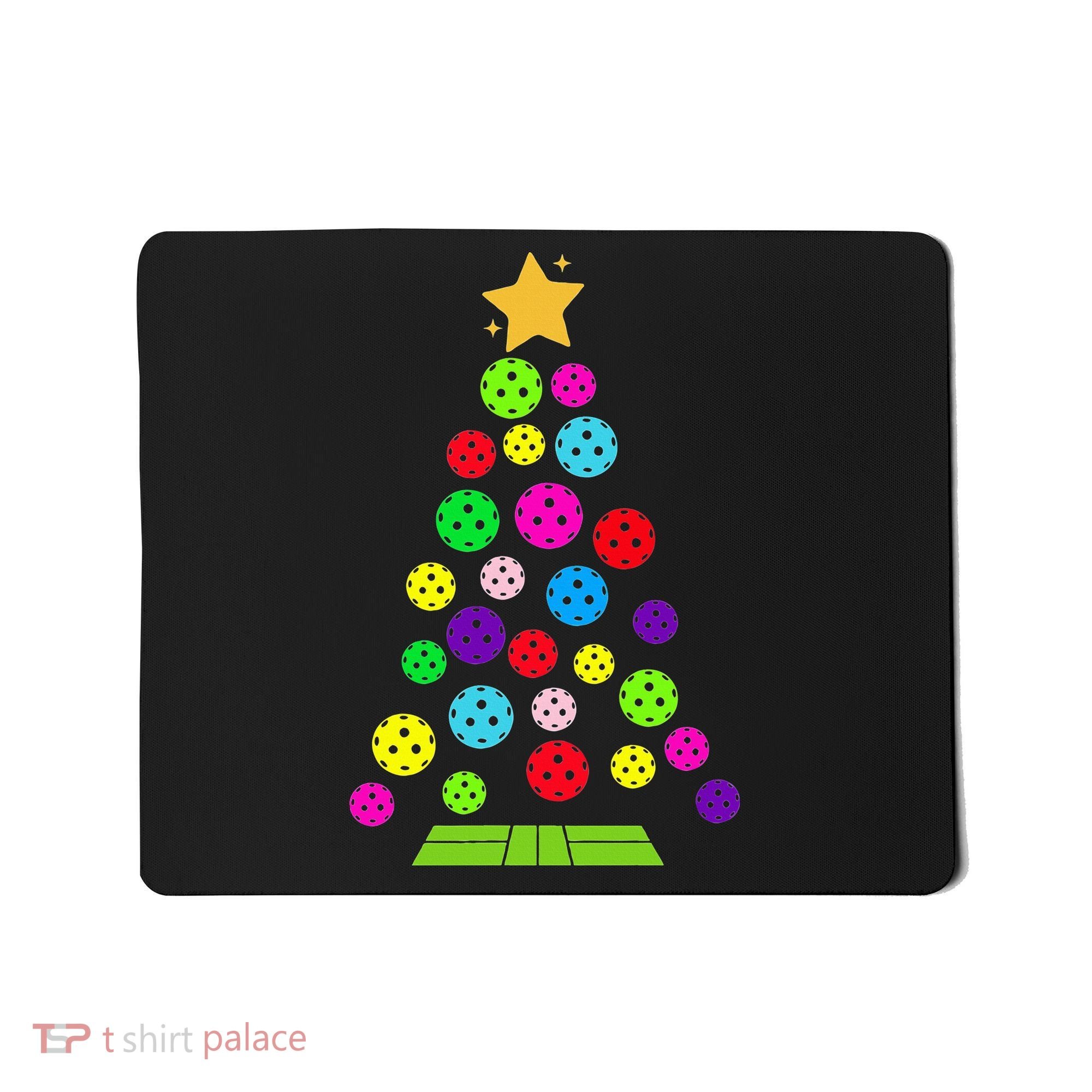 Pickleball Christmas Tree Mousepad