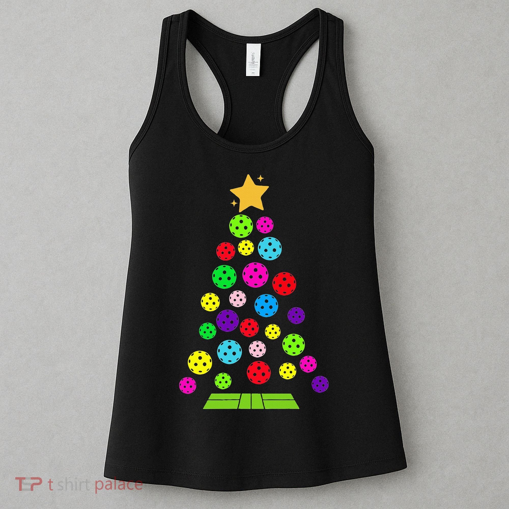 Pickleball Christmas Tree Women's Tank Top