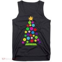 Pickleball Christmas Tree Tank Top thumb 0