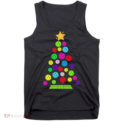 Pickleball Christmas Tree Tank Top