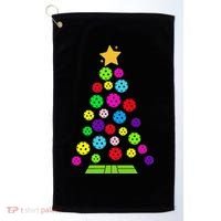 Pickleball Christmas Tree Golf Towel thumb 0