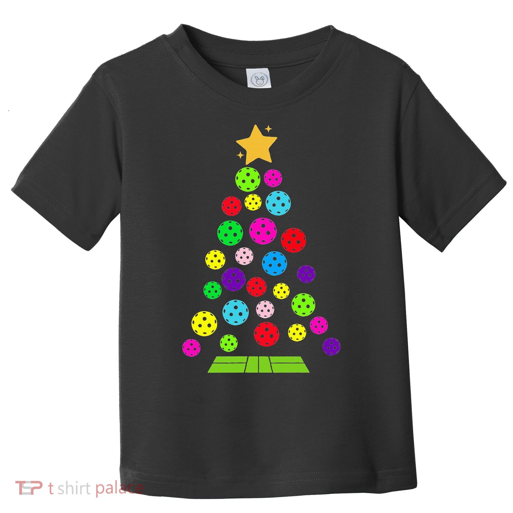 Pickleball Christmas Tree Toddler T-Shirt