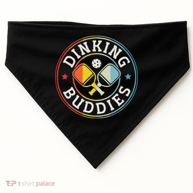 Pickleball Champion Tournament Player Dinking Buddies USA-Made Doggie Bandana