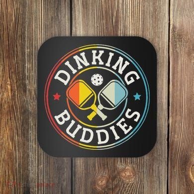 Pickleball Champion Tournament Player Dinking Buddies Coaster