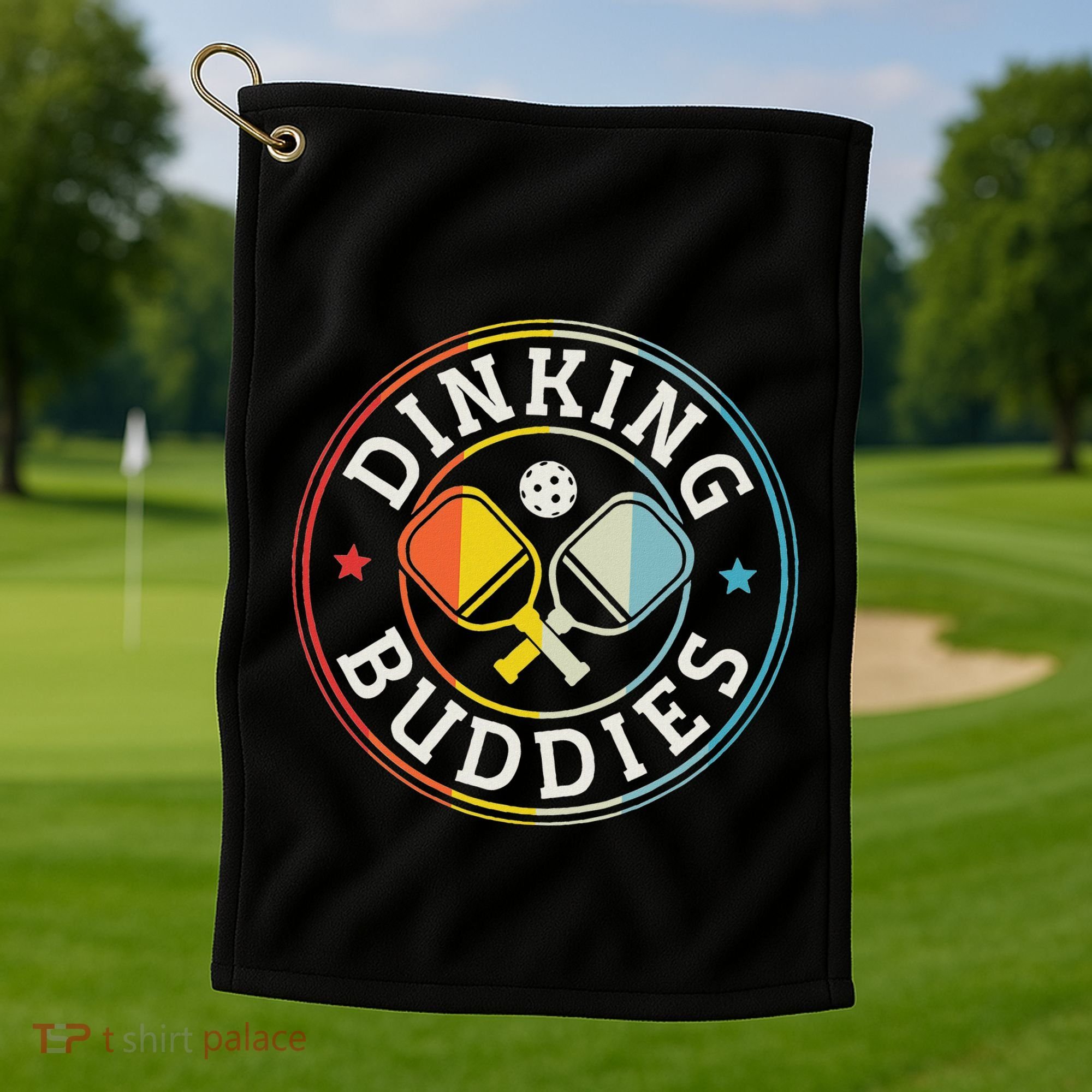 Pickleball Champion Tournament Player Dinking Buddies Golf Towel