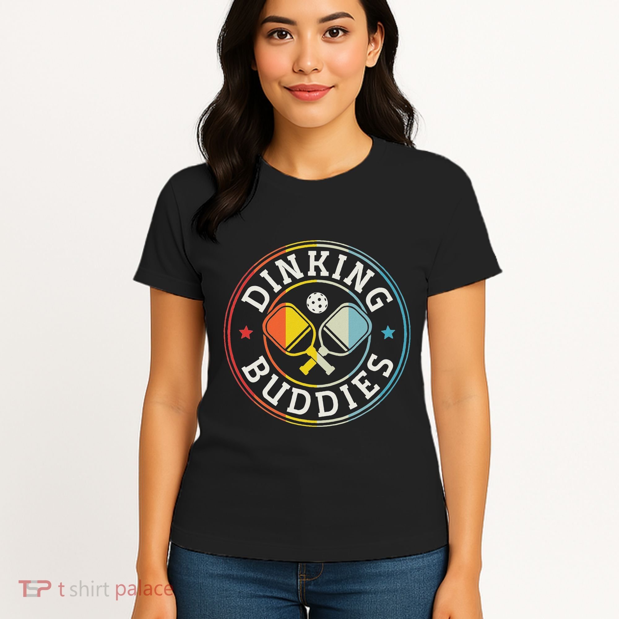 Pickleball Champion Tournament Player Dinking Buddies Women's T-Shirt