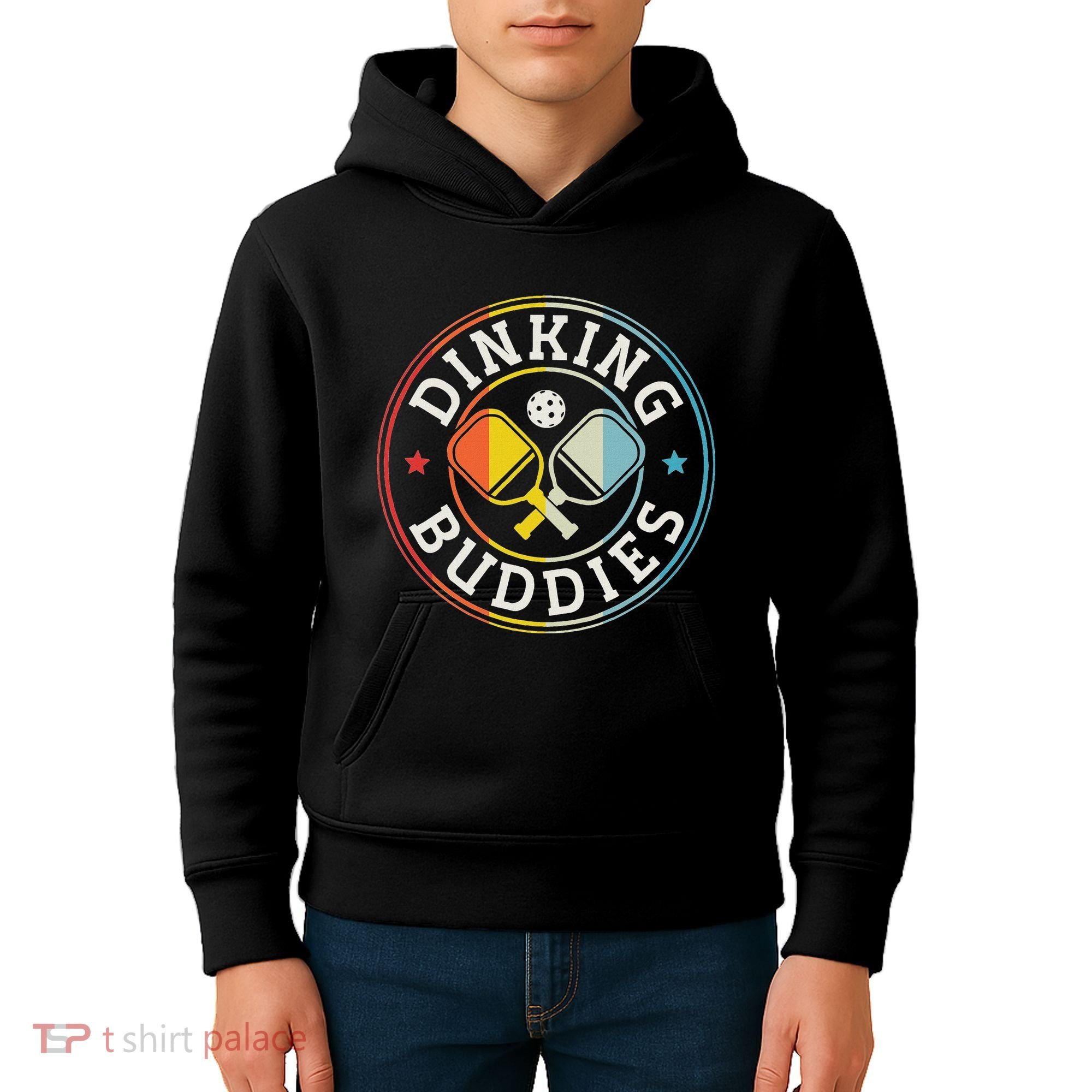 Pickleball Champion Tournament Player Dinking Buddies Kids Hoodie