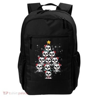 Panda Christmas Tree Panda Lovers Panda Christmas Gift Backpack
