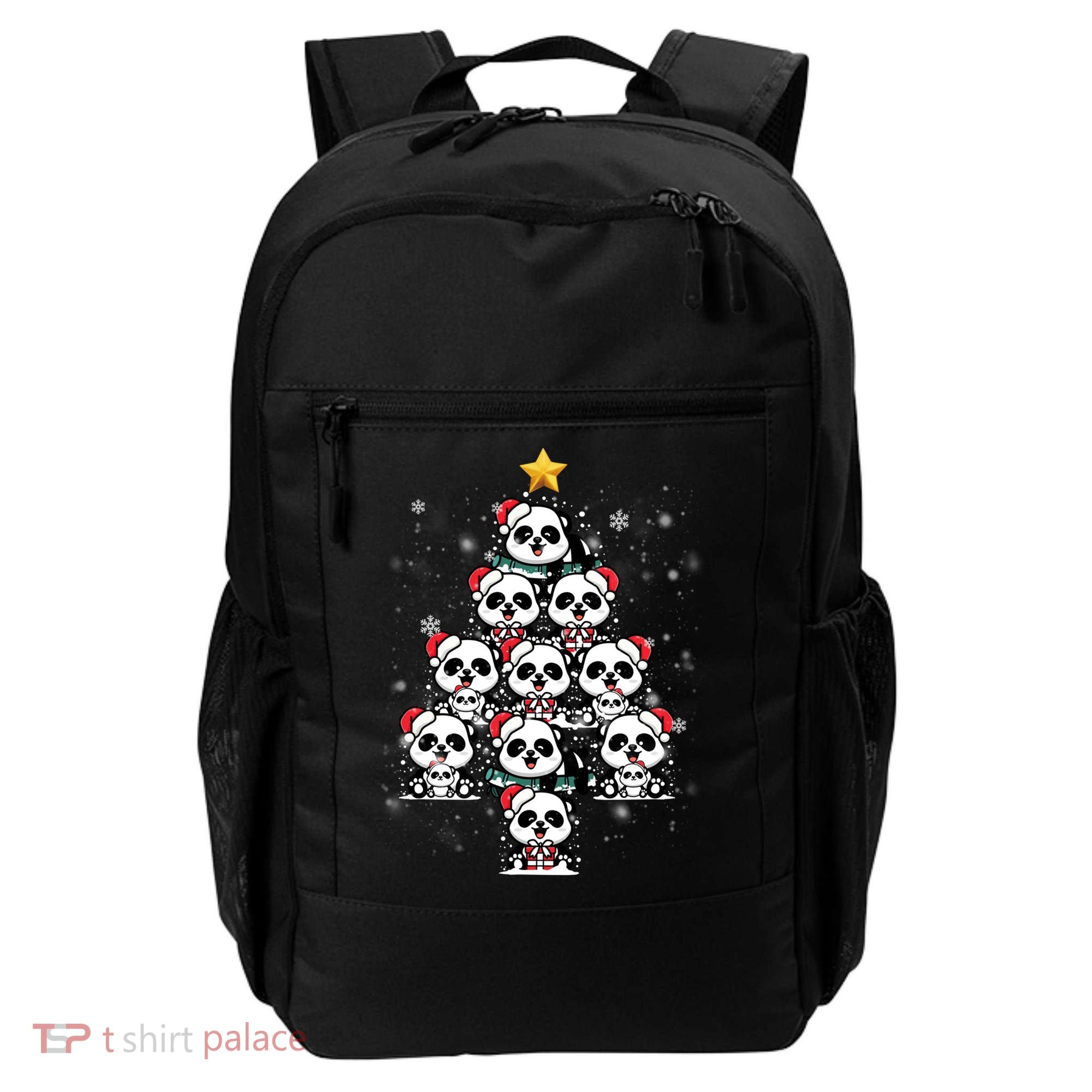 Panda Christmas Tree Panda Lovers Panda Christmas Gift Backpack