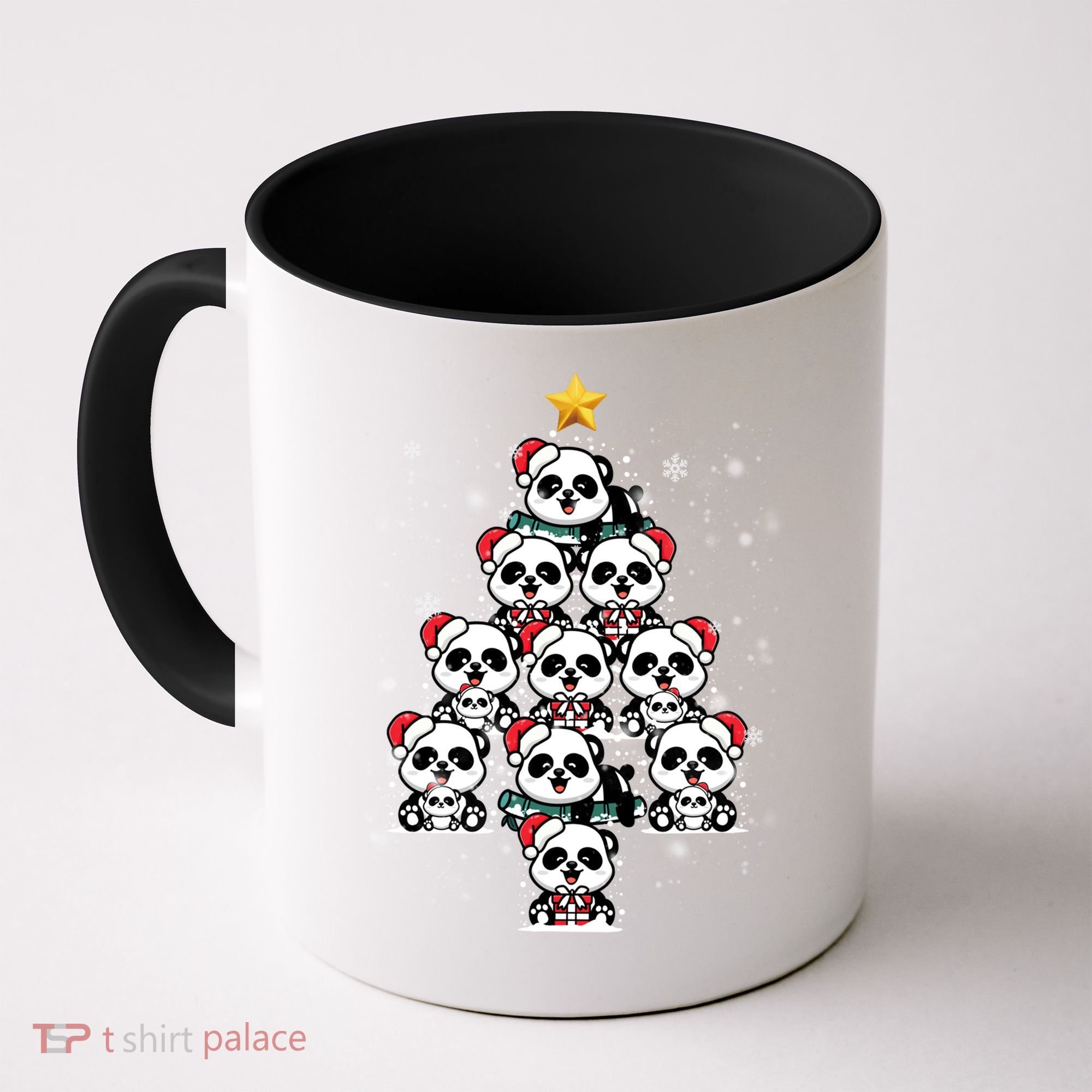 Panda Christmas Tree Panda Lovers Panda Christmas Gift Coffee Mug
