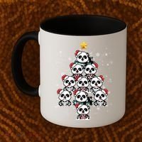 Panda Christmas Tree Panda Lovers Panda Christmas Gift Coffee Mug thumb 2